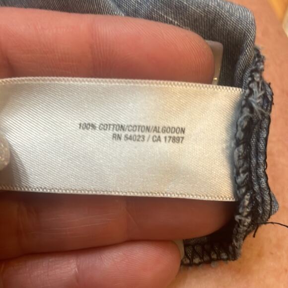 Old Navy denim chambray popover tunic top Small - Picture 6 of 6